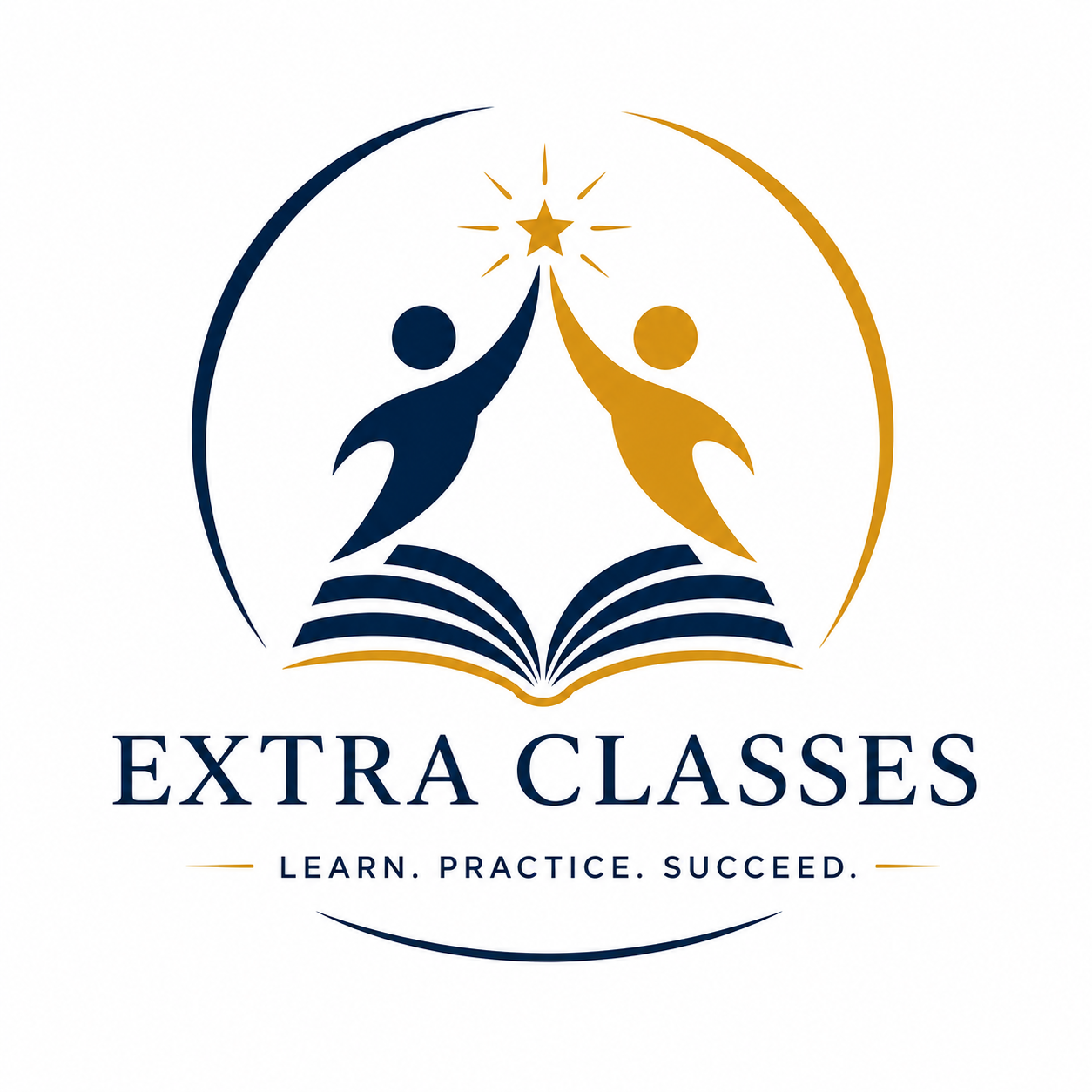 W & CF Extra Classes crest — Learn. Practice. Succeed.